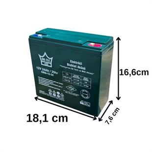 Ortec 6Lı Set 12v 24 Ah Elektrikli Motosiklet Aküsü ve Ortec 72v 24ah Elektrikli Bisiklet Şarj Aleti Seti