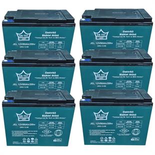 ORTEC 6'LI SET 12V 80 AH JEL MOTOR AKÜSÜ 2023 ÜRETİM