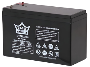 ORTEC BLACK 12V 7AH BAKIMSIZ ALARM SİSTEMİ AKÜSÜ-2023 ÜRETİM