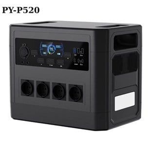 PY-P520 2000W - 630000mAh - 2016Wh - Kapasite LiFePO4 Taşınabilir Güç Istasyonu, Güç Kaynağı