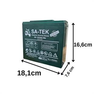 Satek 12V 24 Ah Elektrikli Bisiklet Aküsü 4lü Set Jel Akü ve Ortec 48v 24ah Şarj Cihazı Seti