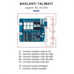 TDT 3S 10A Pil Yönetim Sistemi İçin Pil Koruma Devresi LiFePO4 BMS