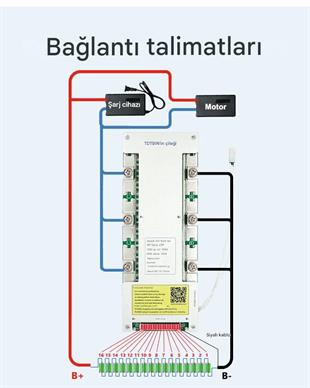 TDT 51.2V 16S 100A LiFePO4 Hardware BMS