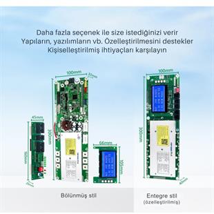 TDT BMS LCD Ekranlı Smart 13S-16S 48V 100A LiFePO4 ESS