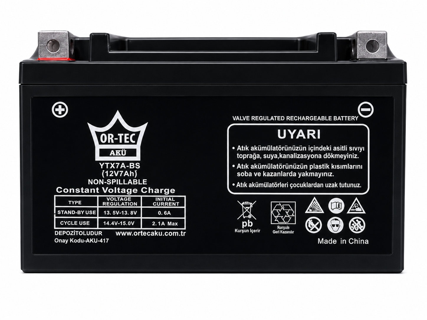 Bico-Max 12V 7AH YTX7B Motosiklet Aküsü