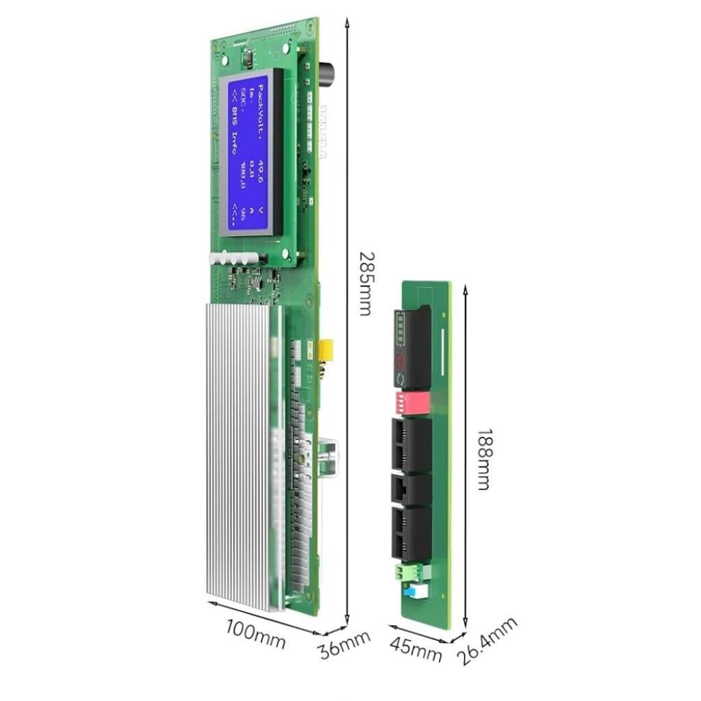 Daly Smart BMS LiFePO4 8S 24V 100A Solar Ev Enerjisi Depolama Sistemi RS485/CAN/LCD