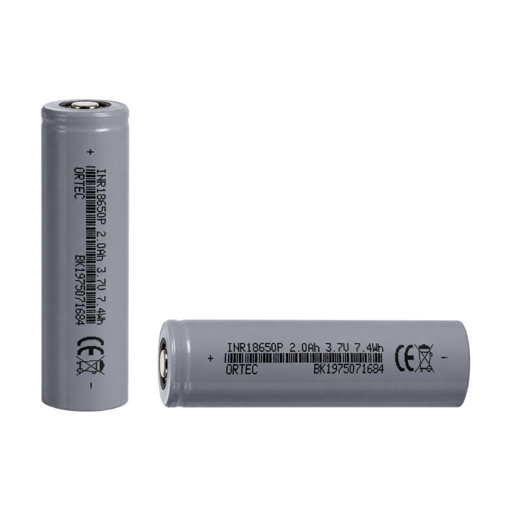 OR-TEC 18650 3.7V 2000mAh 3C Şarj Edilebilir Pil