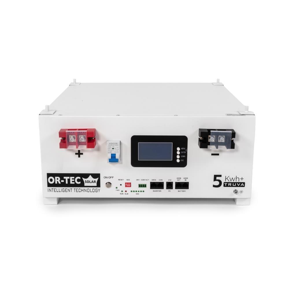 OR-TEC Solar Truva Serisi 5 kWh 51.2 V 100 Ah Kaset Tipi LiFePO4 Batarya