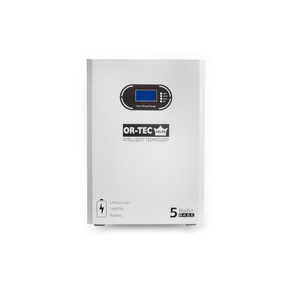 OR-TEC Solar Truva Serisi 5KWH 51.2V 100Ah Duvar Tipi LiFePO4 Batarya