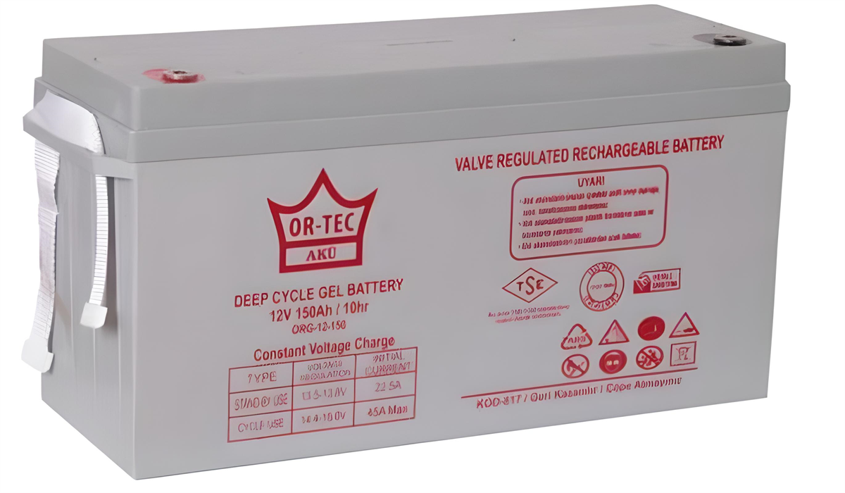 ORTEC 12V 150AH JEL AKÜ SOLAR SİSTEM AKÜSÜ 2023 ÜRETİM