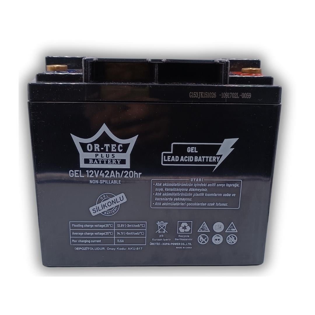Ortec 12V 42Ah Akü Engelli Araba Aküsü