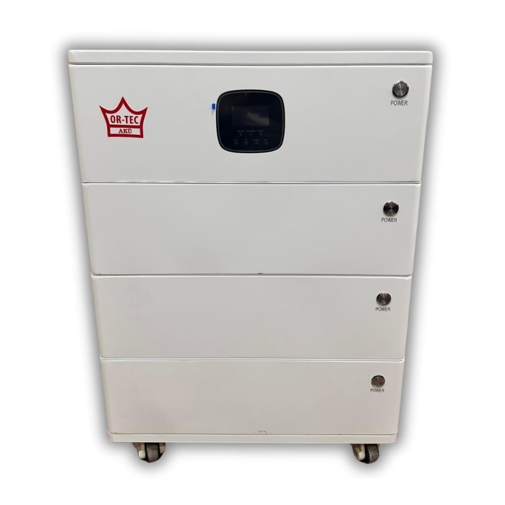 Ortec 51.2V 300AH LiFePO4 Batarya ve 16.8kW MPPT İnverter Enerji Depolama Sistemi