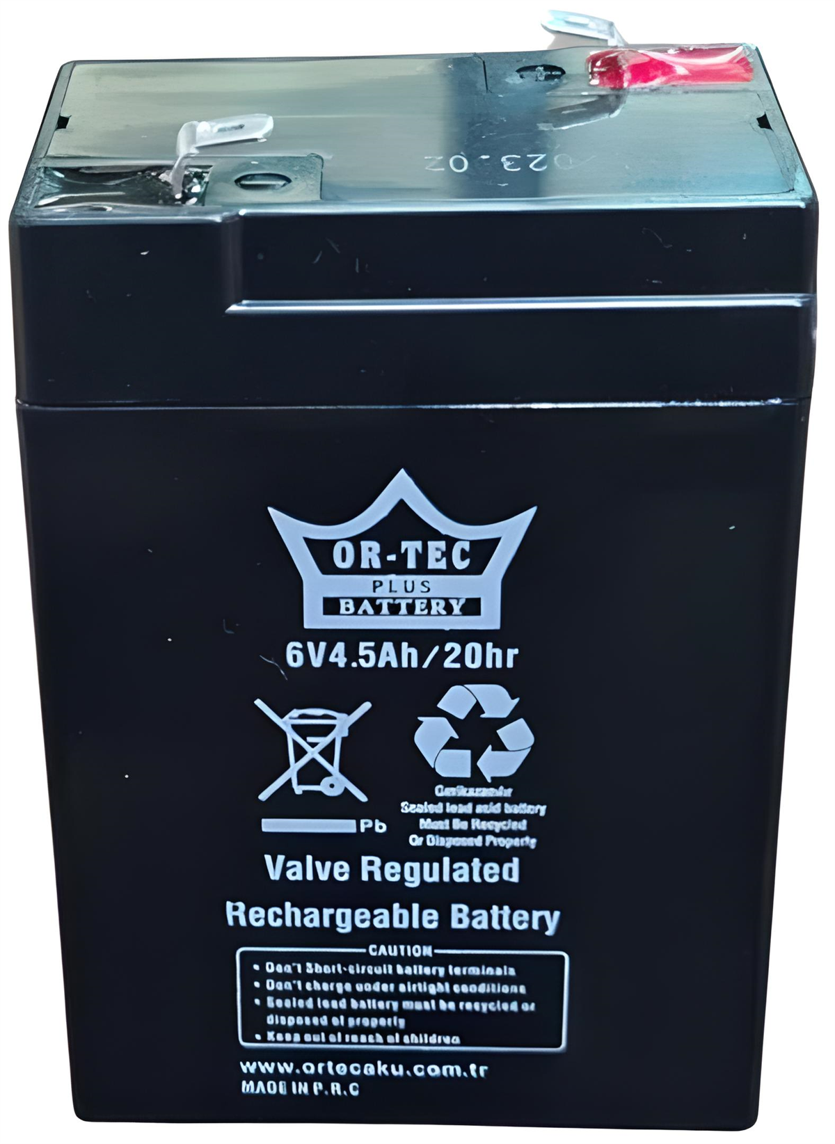 ORTEC 6V 4.5 AH AKÜ BAKIMSIZ IŞILDAK AKÜSÜ 2023 ÜRETİM