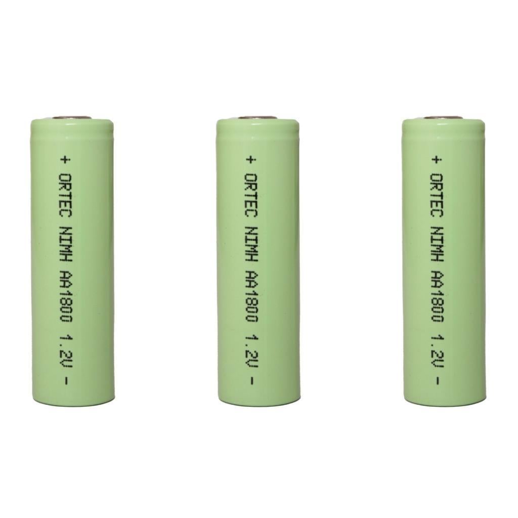 Ortec AA 1.2V Ni-Mh 1800mAh Şarj Edilebilir Kalem Pil 3'Lü