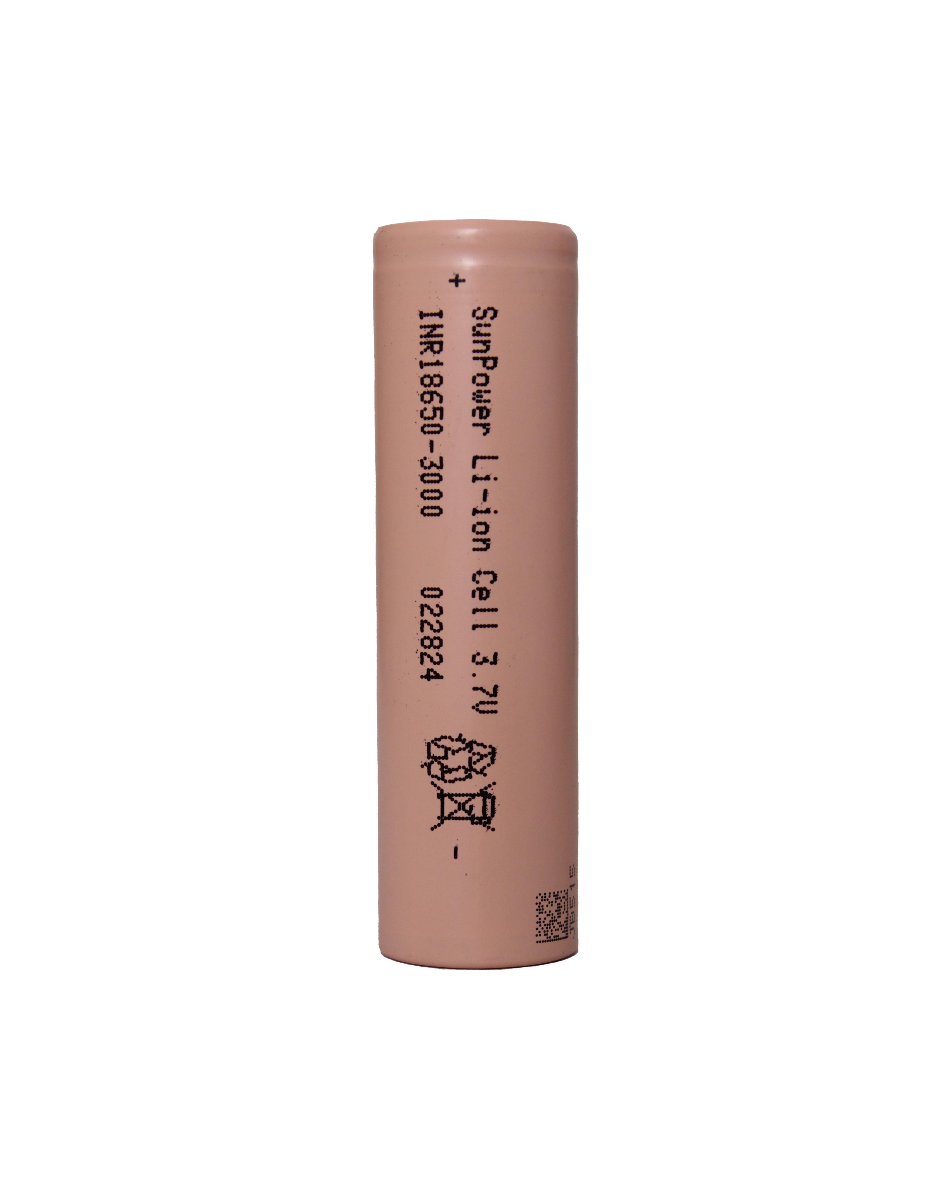 SunPower Li-İon 18650 3.7V 3000mAh 10C Şarj Edilebilir Pil