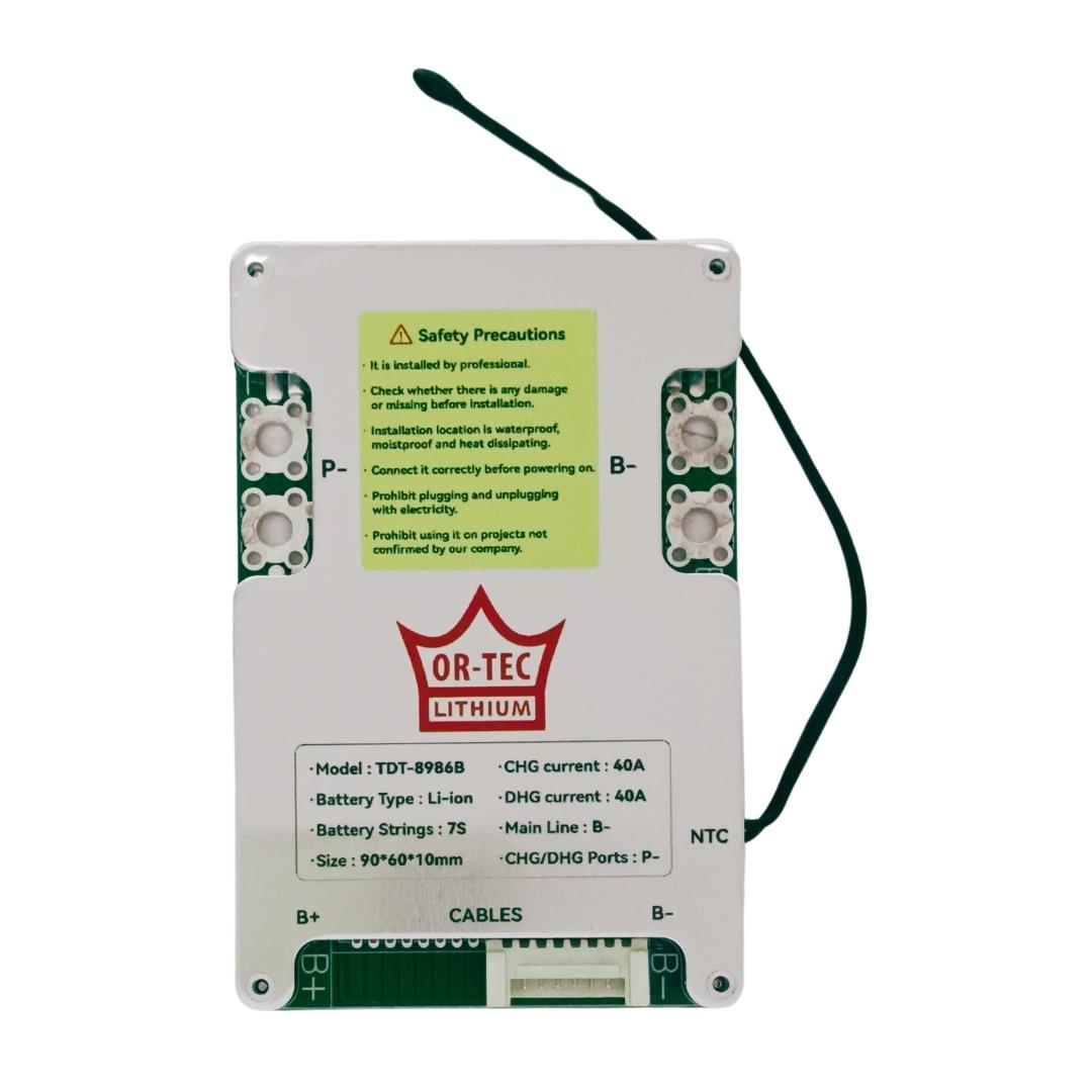 TDT Li-ion 7S 24V 40A BMS BALANSLI
