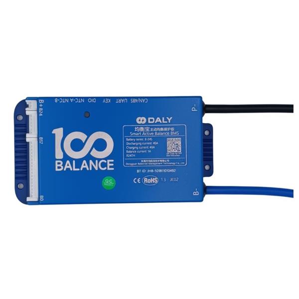 BMS DALY 24V 200A Avec équilibrage Actif 1A - Pour Batteries LiFePO4 8S - Bluetooth, Protection Complète
