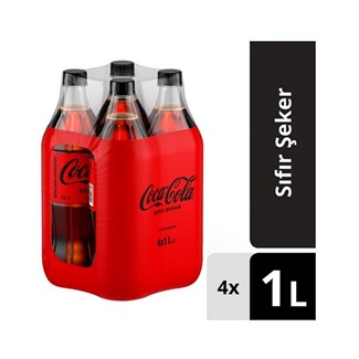 Coca Cola Şekersiz 4x1 lt