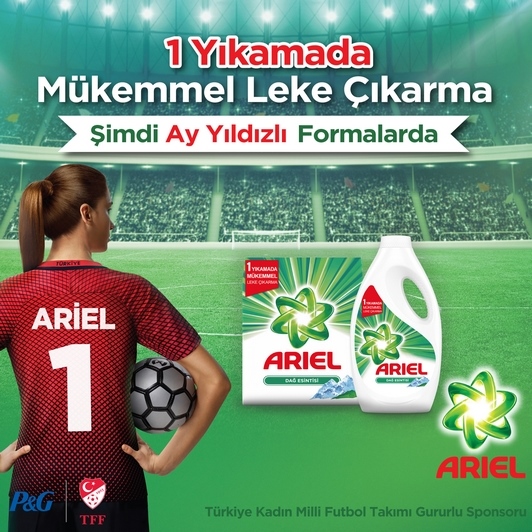 Ariel 40 Yıkama Sıvı Çamaşır Deterjanı Dağ Esintisi Beyazlar İçin