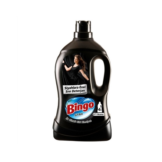 Bingo 67 Yıkama Sıvı Çamaşır Deterjanı Siyah 4 lt