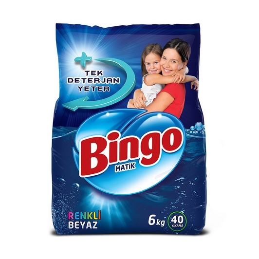 Bingo Toz Çamaşır Deterjanı Renkli Beyaz 6 kg