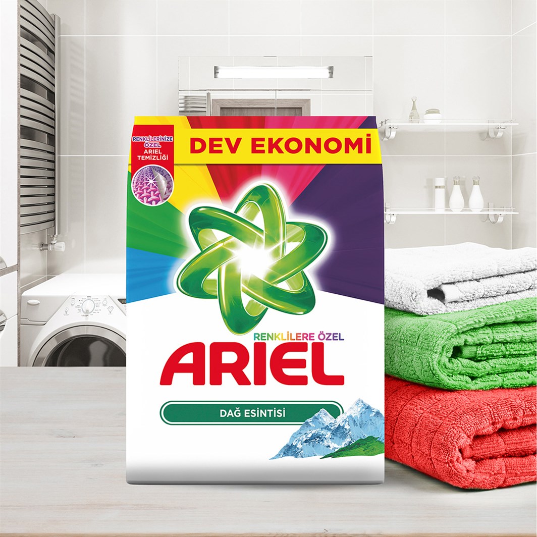 Ariel 7,5 kg Toz Çamaşır Deterjanı Dağ Esintisi Renkliler İçin