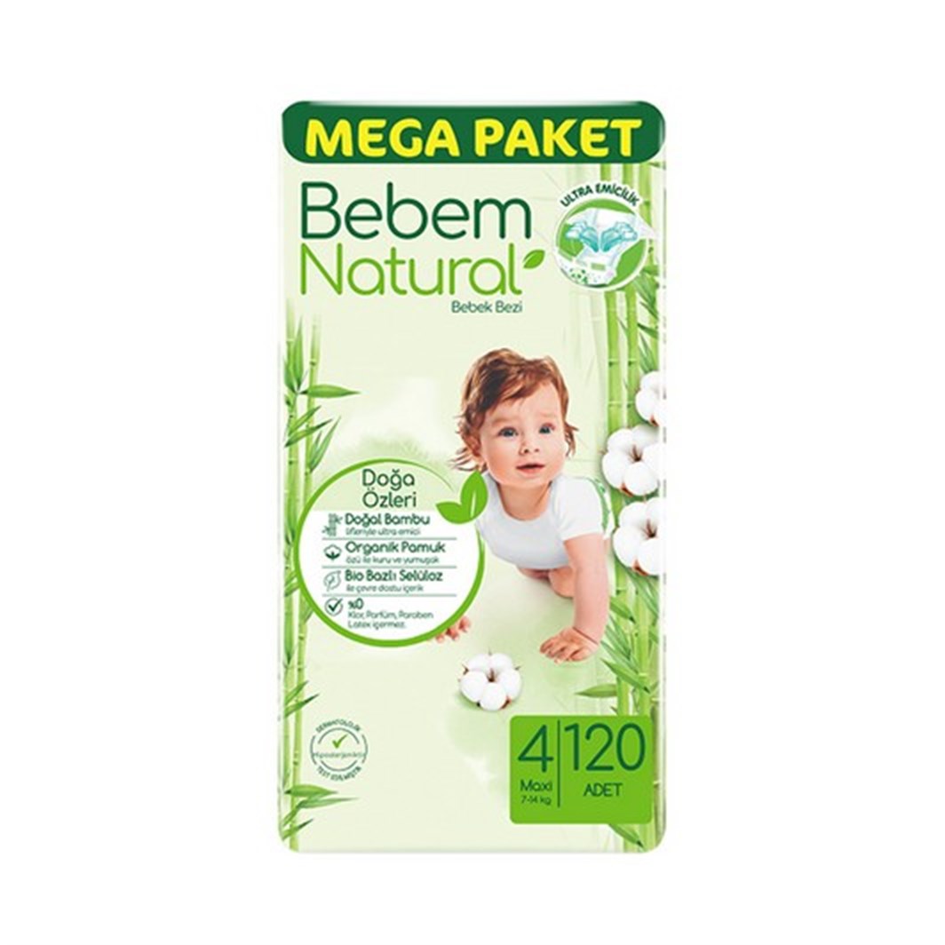 Bebem Natural Mega Paket Maxi 120 li