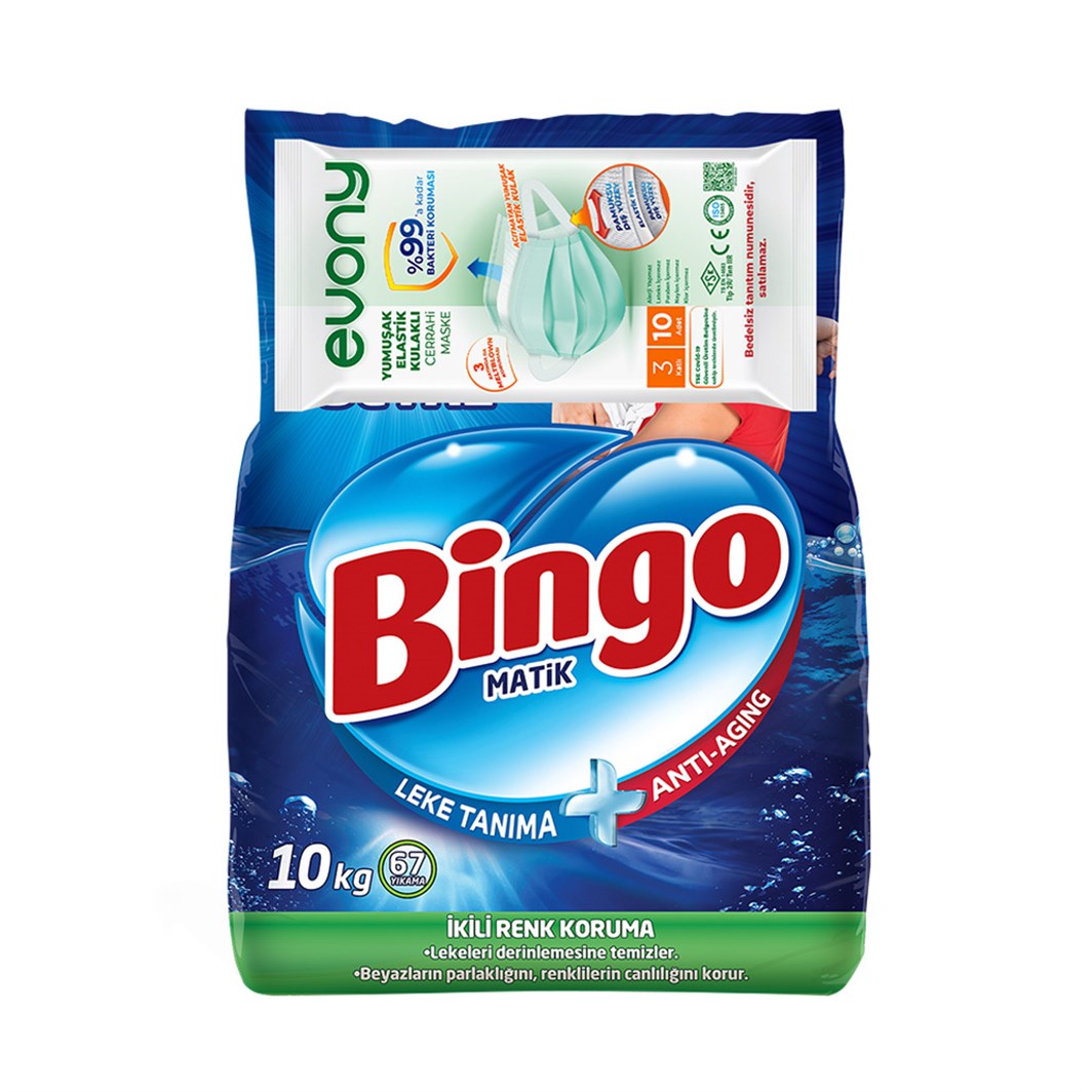 Bingo Matik Renkli Beyaz 10 kg