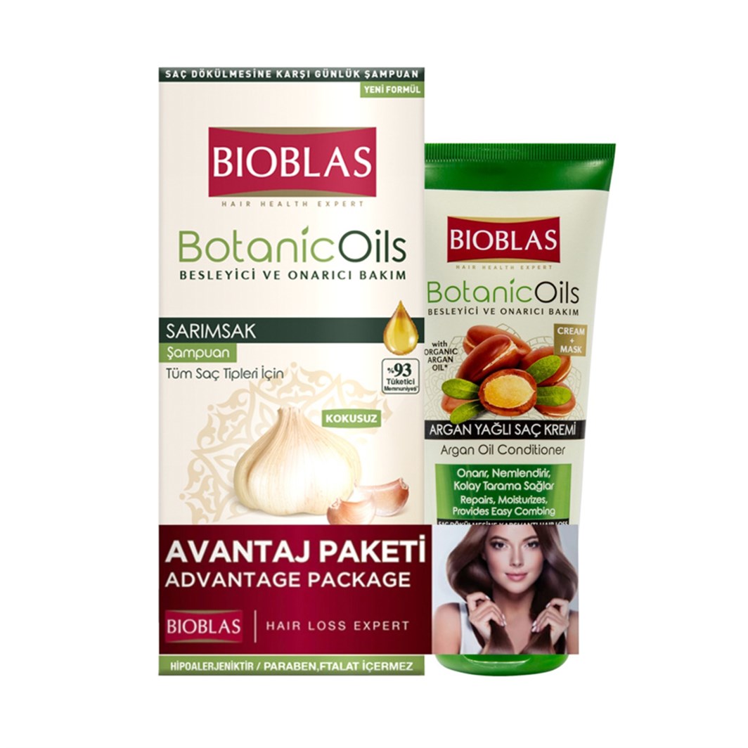 Bioblas Şampuan Botanic Oils Sarımsak 360 ml+Maske 200 ml