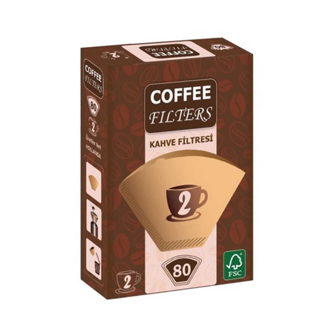 Coffee Filters Kahve Filtre Kağıdı 80 li -2
