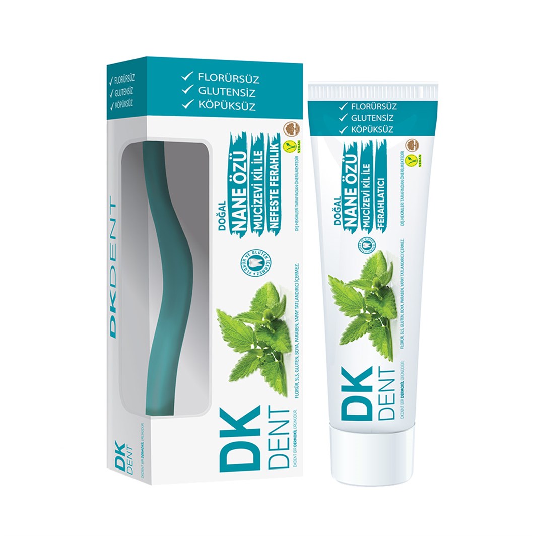 DK Dent Diş Macunu Naneli+ Diş Fırçası Hediyeli 75 ml