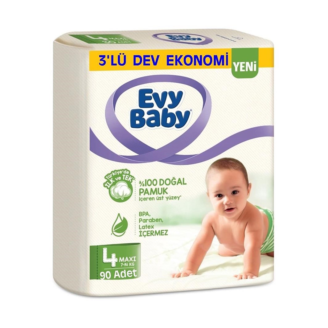 Evy Baby Bebek Bezi 90 Adet Maxi Fırsat Paketi
