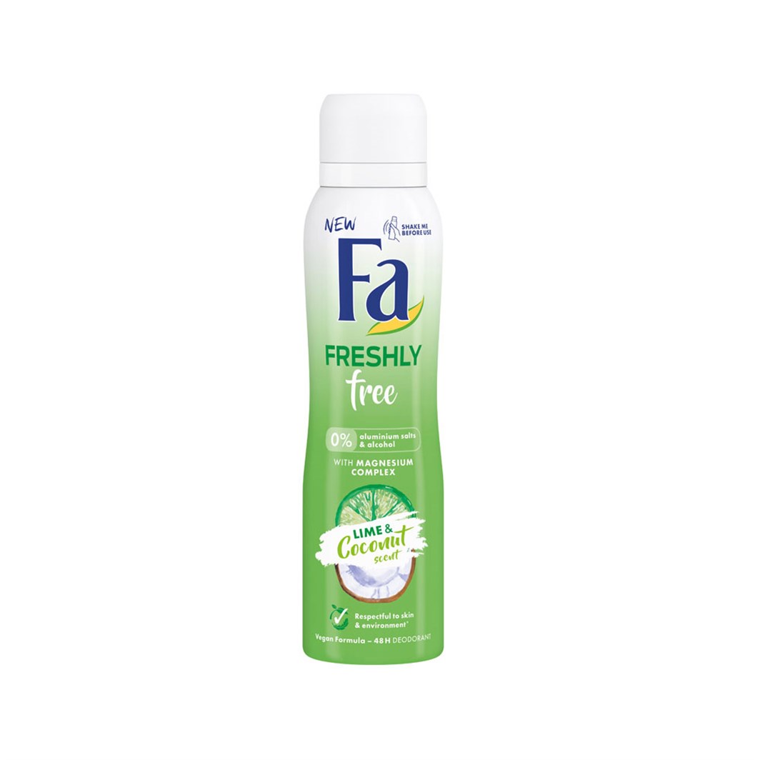 Fa Deodorant Bayan Freshly Free Lime&Coconut 150 ml