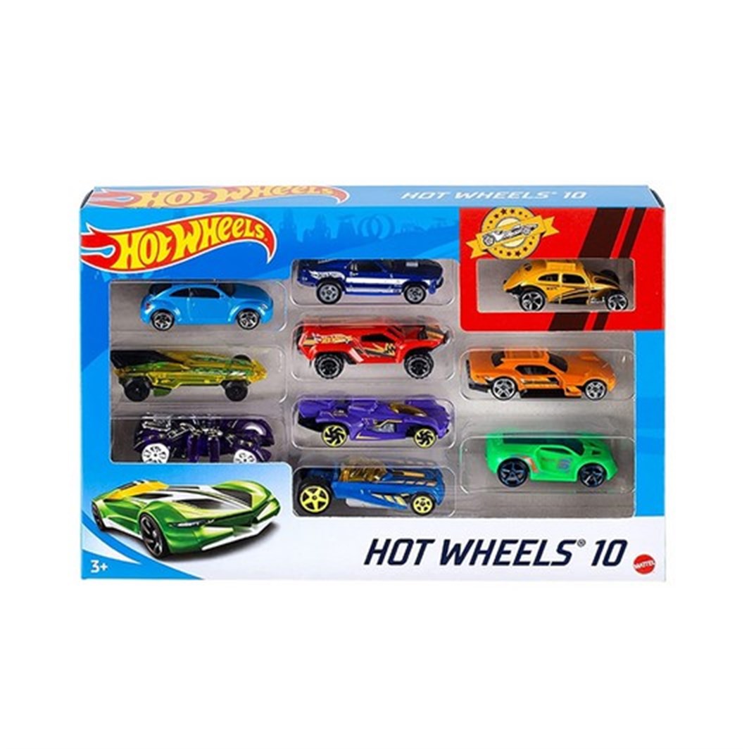 Mattel Hot Wheels Araba Seti 10 lu