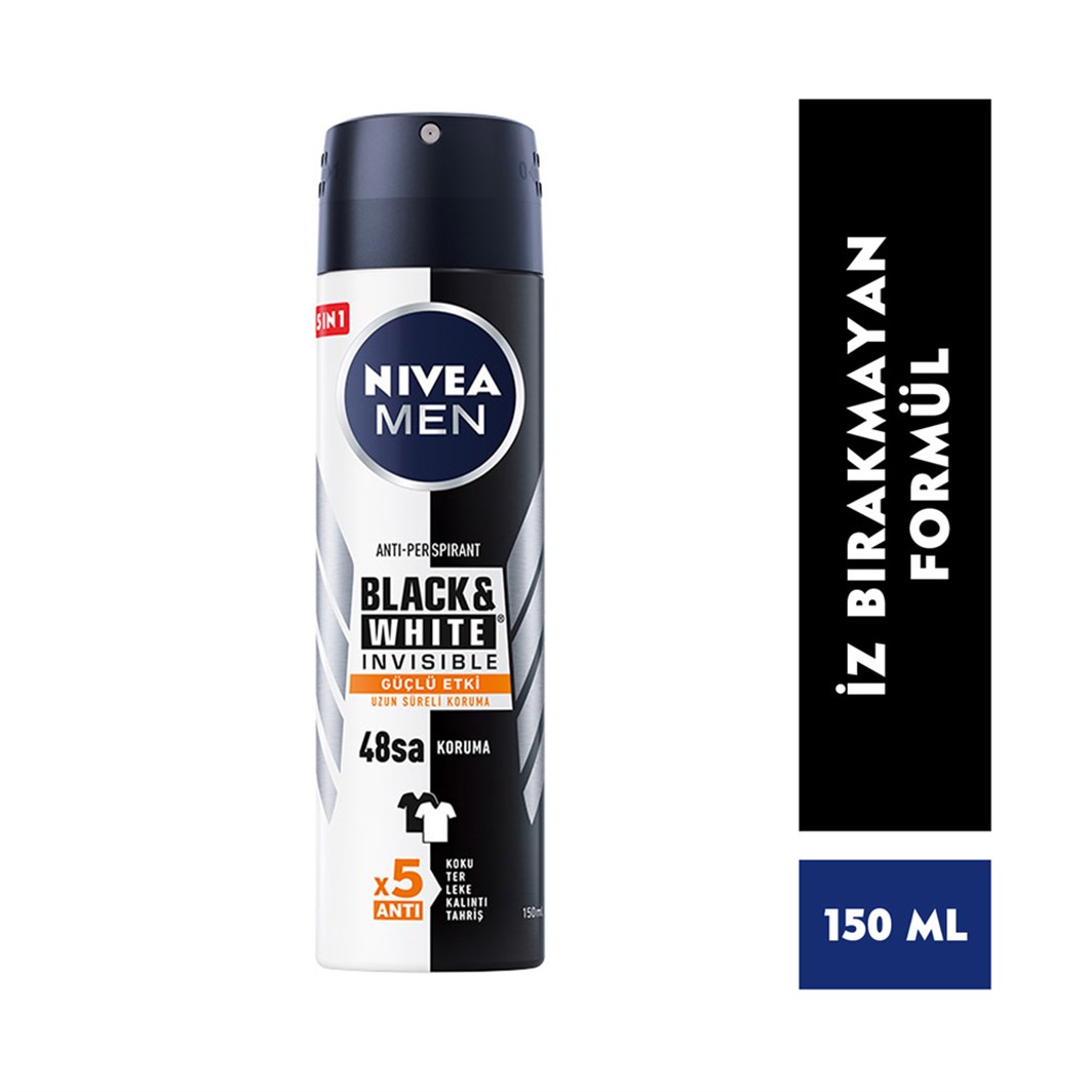 Nivea Deodorant Erkek Invisible Black&White Güçlü Etki 150 ml