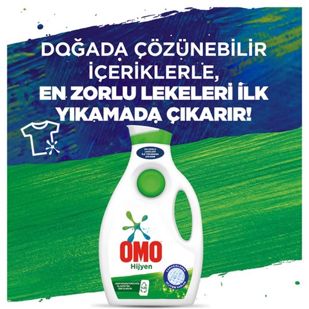 Omo Sıvı Deterjan 30 Yıkama Domestos Etkili 1950 ml