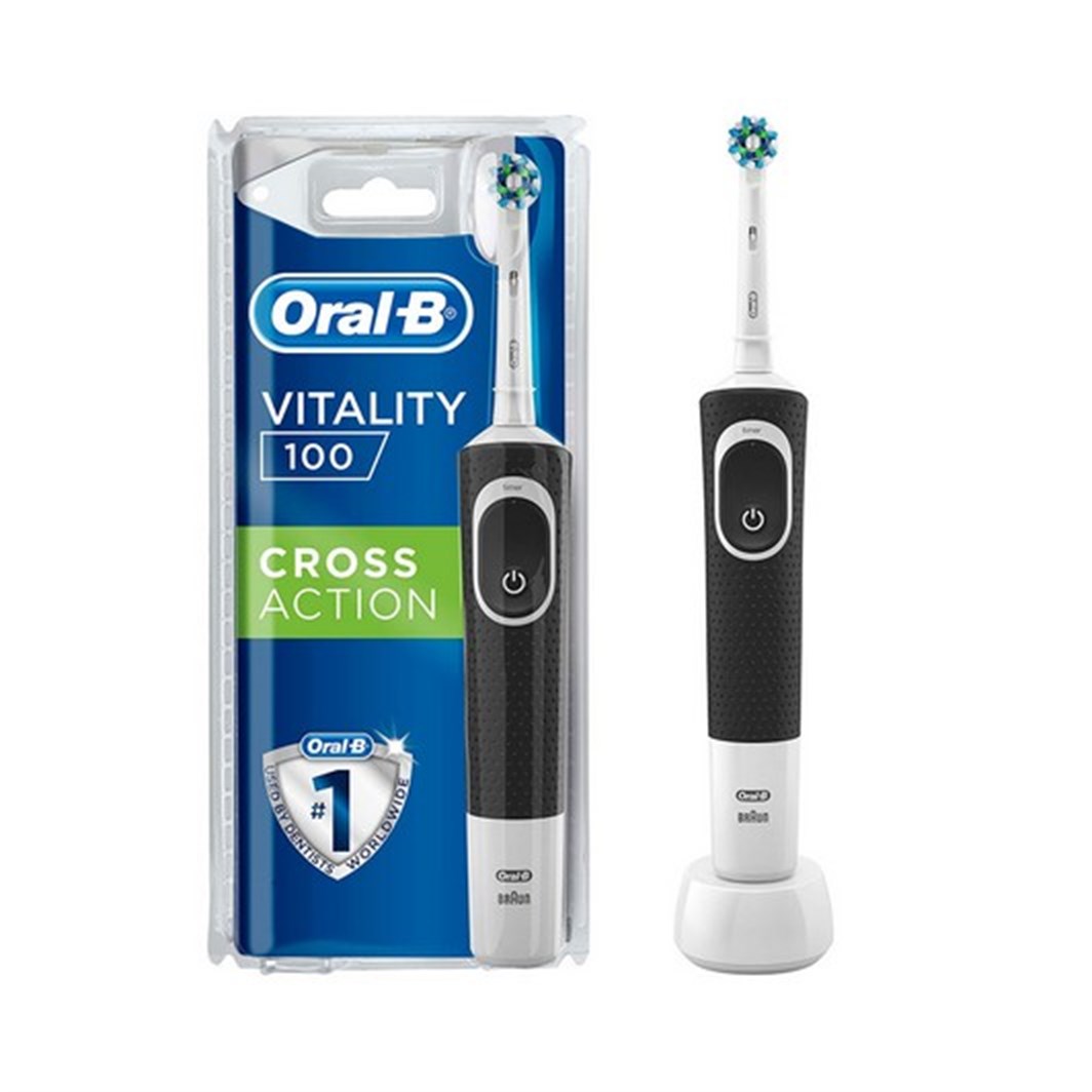 Oral-B Vitality Cross Action Şarj Edilebilir Diş Fırçası Siyah 100