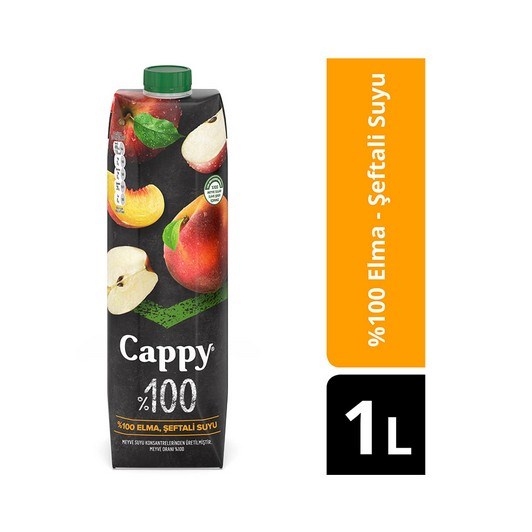 Cappy Elma-Şeftali %100 1 lt