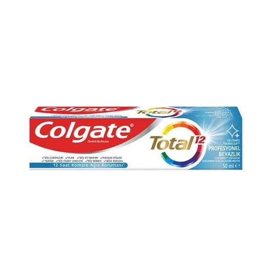 Colgate Total Profesyonel Beyazlık Beyazlatıcı Beyazlatıcı Diş Macunu 50 ml