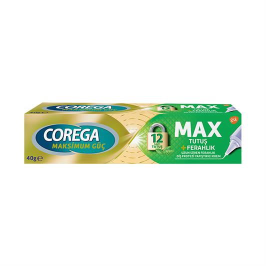 Corega Max Tutuş & Ferahlık Diş Protezi Yapıstırıcı krem 40g
