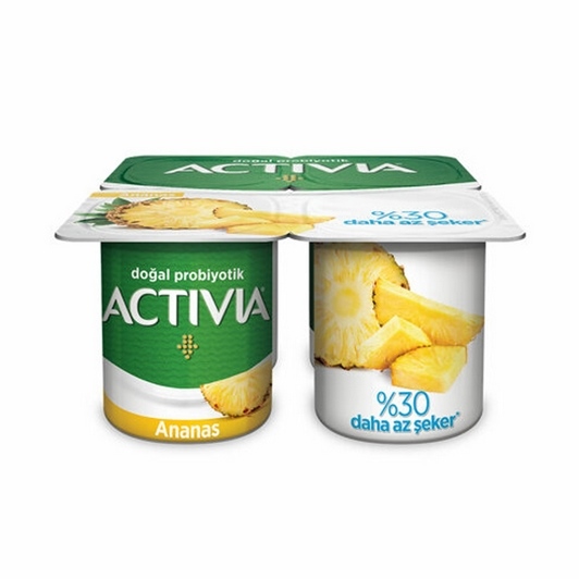 Danone Activia Probiyotik Ananaslı Yoğurt 4x100 gr