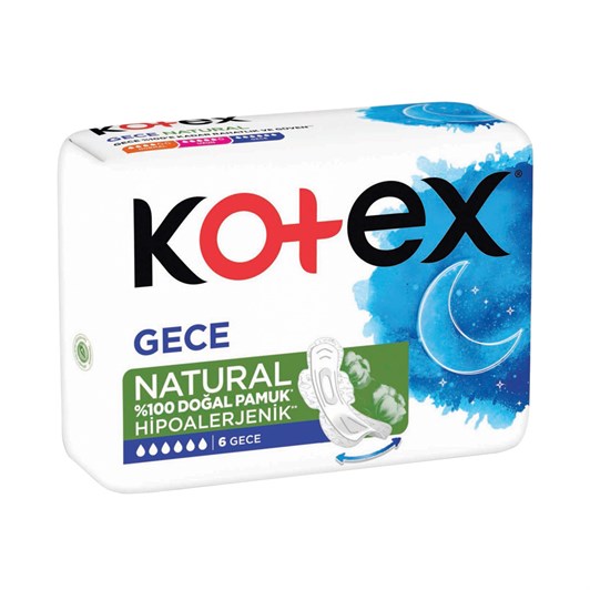Kotex Natural Ultra Tekli Gece 6 lı