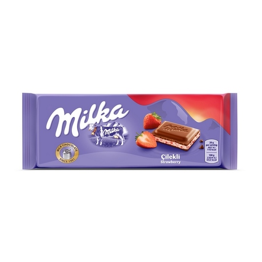 Milka Çilekli Yoğurtlu Çikolata 100 gr