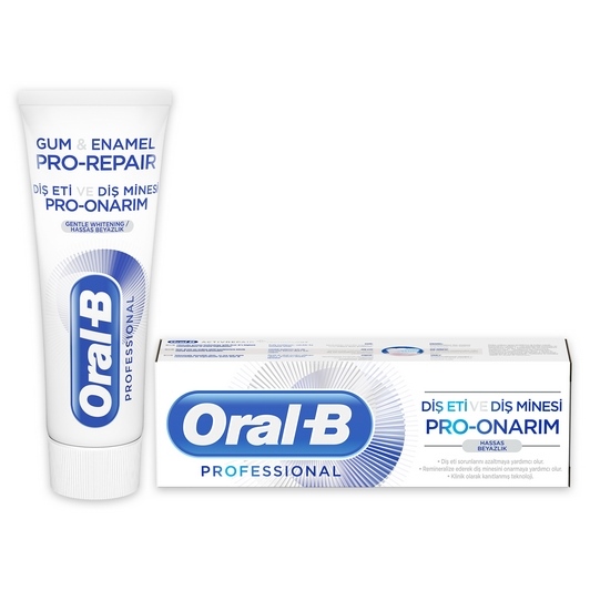 Oral-B Professional Diş Eti ve Diş Minesi Pro Onarım Hassas Beyazlık Diş  Macunu 75 ml