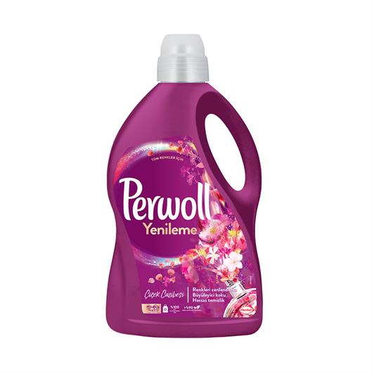 Perwoll Hassas Bakım Sıvı Çamaşır Deterjanı 2.75 lt (50 Yıkama) Çiçek Cazibesi Koyu Renkler