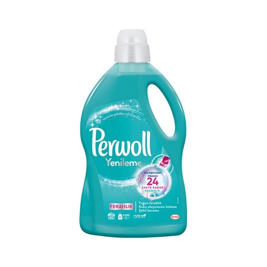 Perwoll Hassas Bakım Sıvı Çamaşır Deterjanı 3 lt (50 Yıkama) Bakım&Ferahlık Yenileme