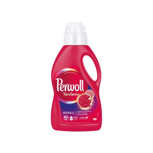 Perwoll Hassas Bakım Sıvı Çamaşır Deterjanı 1 lt (16 Yıkama) Renkli Yenileme