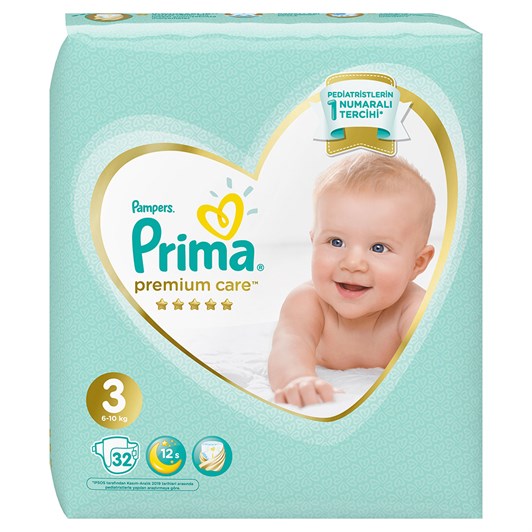 Prima Bebek Bezi Premium Care Midi EkoNomi Paketi 3 Beden 32 Adet
