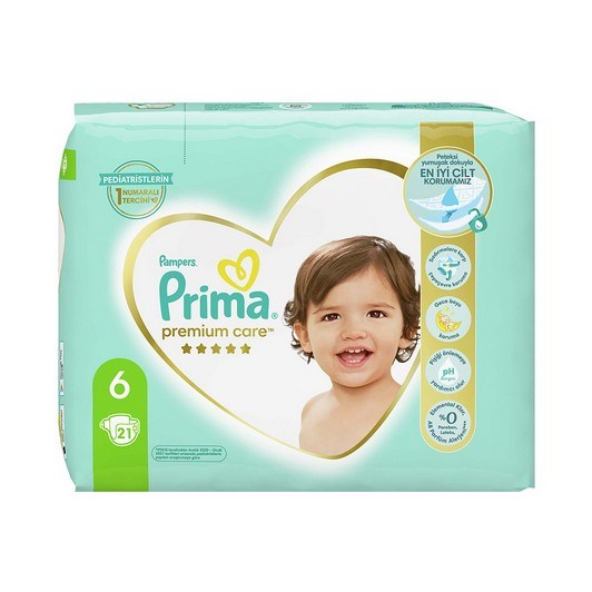 Prima Bebek Bezi Premium Care Ekstra Large İkiz Paket 6 Beden 21 Adet