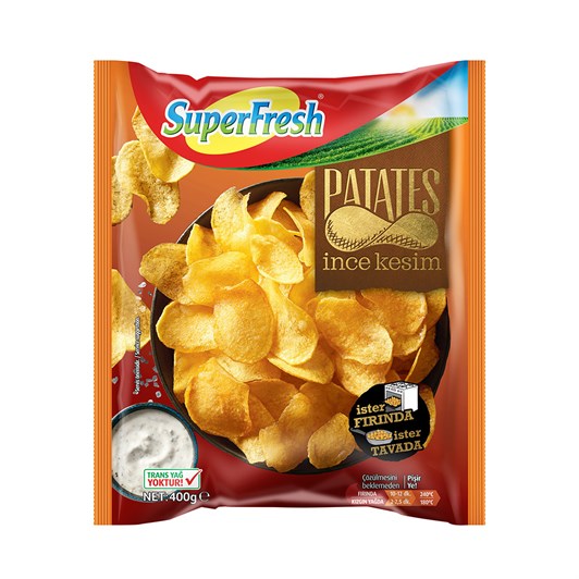Superfresh Patates İnce Kesim 400 gr